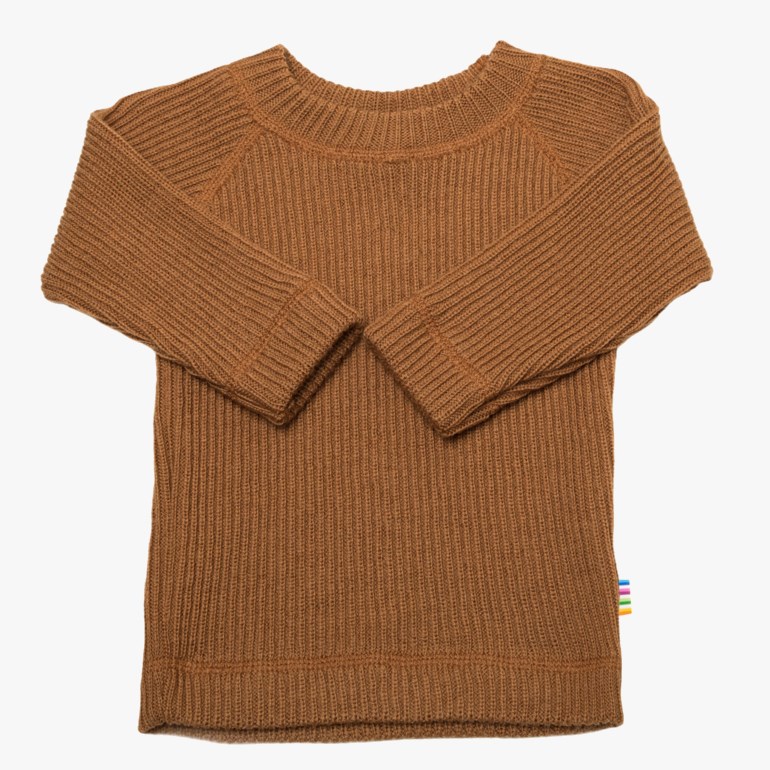 Ribbestrikket ullgenser Brun - undefined - 1