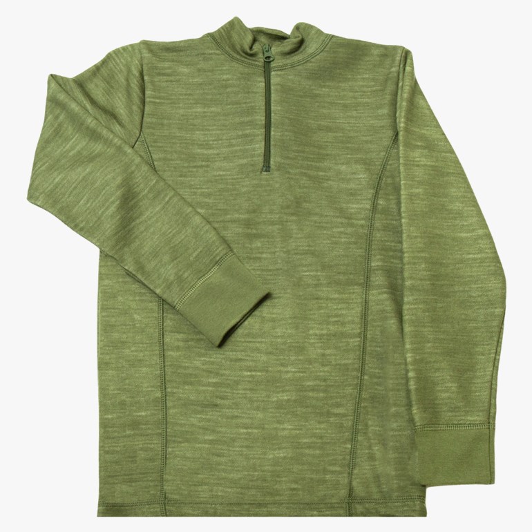 Genser ull/bambus Grønn - undefined - 1