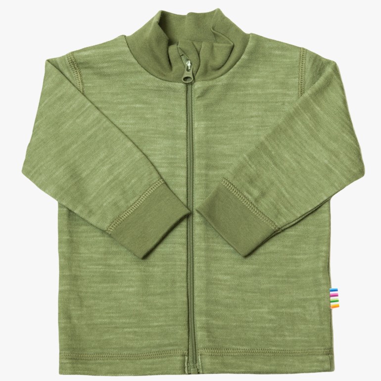 Cardigan ull/bambus Grønn - undefined - 1