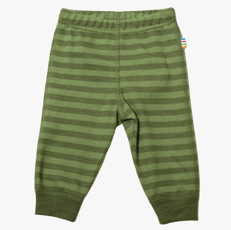 Leggings ull striper, greenstrip Grønn - undefined - 1