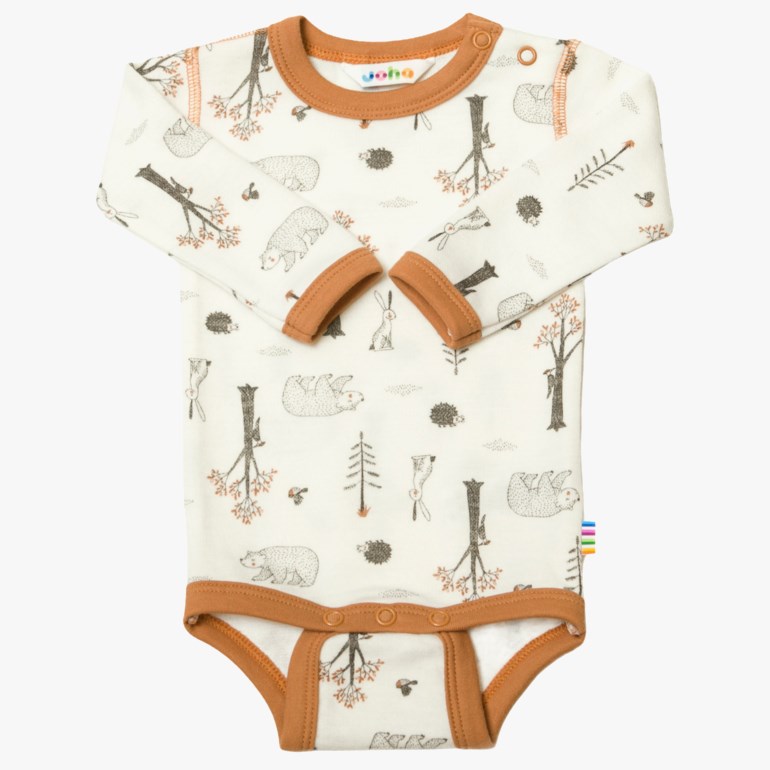 Body ull/bambus print, copperaop Brun - undefined - 1