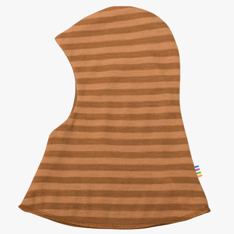 Balaclava ull striper, copperstri Brun - undefined - 1