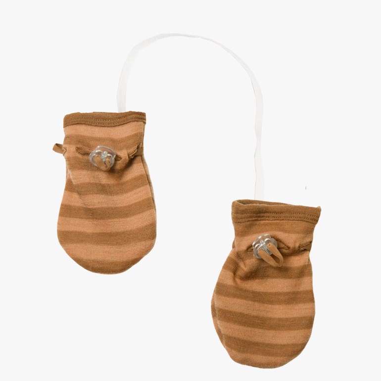 Votter ull striper Brun - undefined - 1