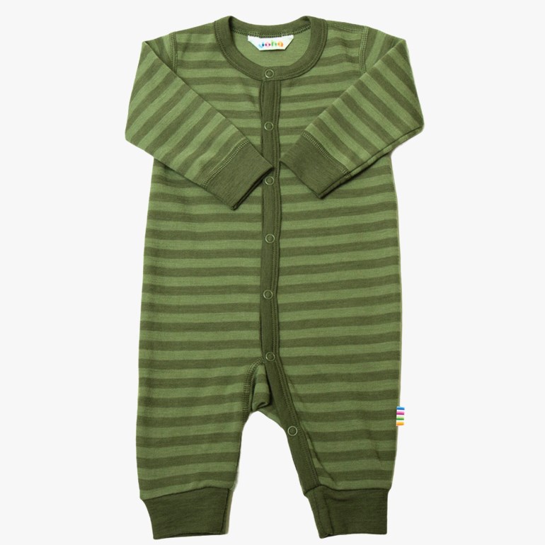 Heldress ull striper Grønn - undefined - 1