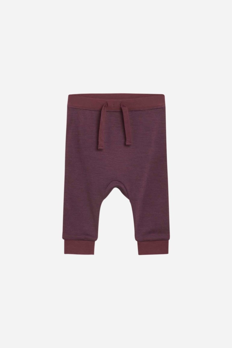 Gaby joggebukser ull/bambus Brun - undefined - 1