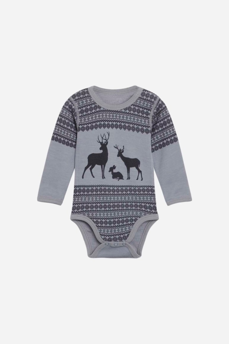 Baloo body ull/bambus Blå - undefined - 1