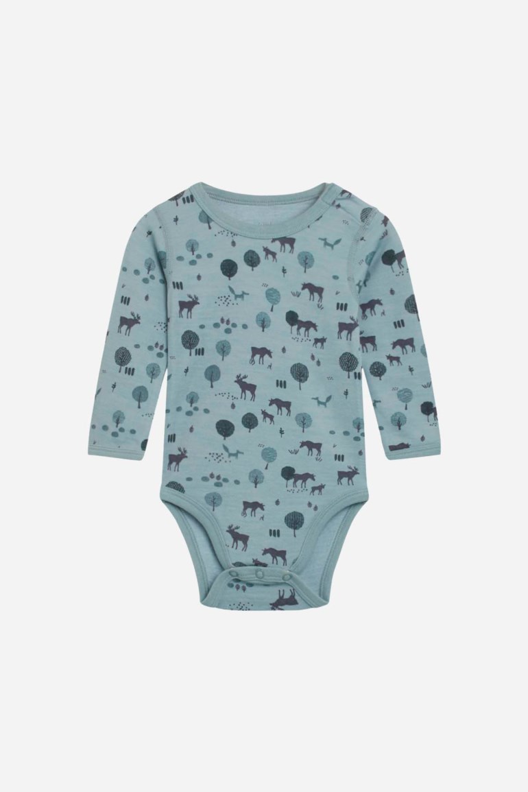 Baloo body ull/bambus Blå - undefined - 1