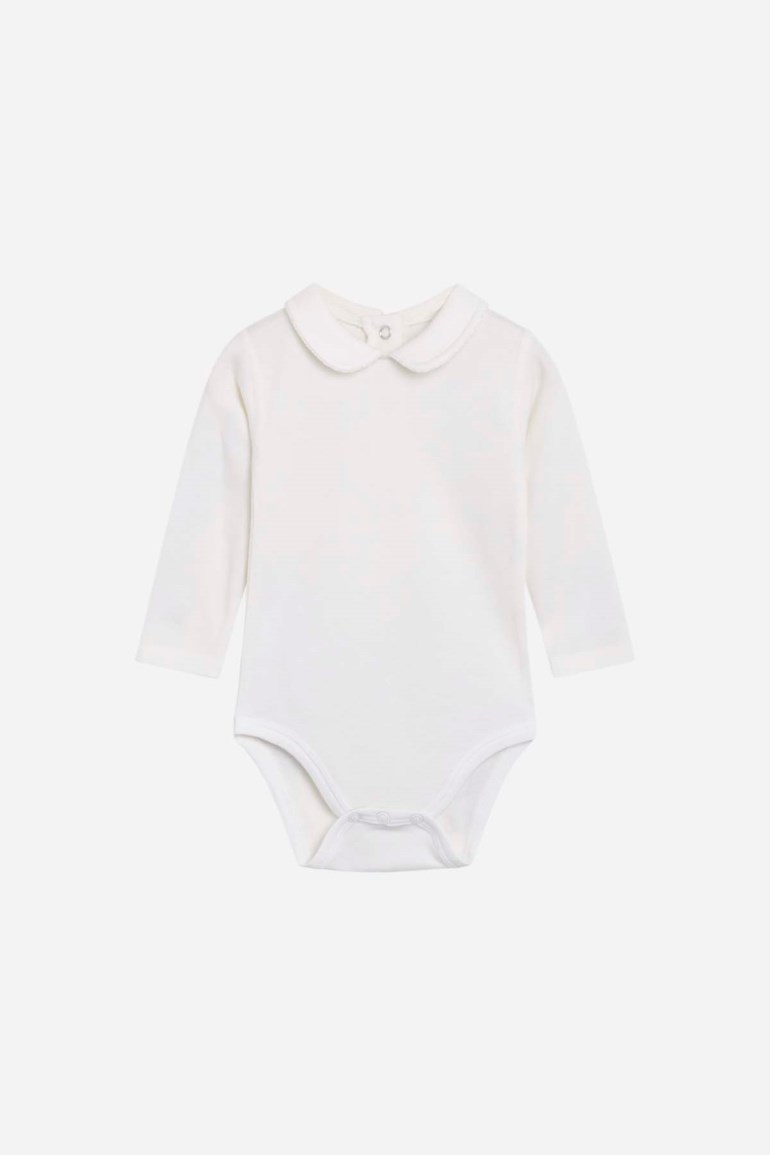 Beate kragebody ull/bambus Hvit - undefined - 1