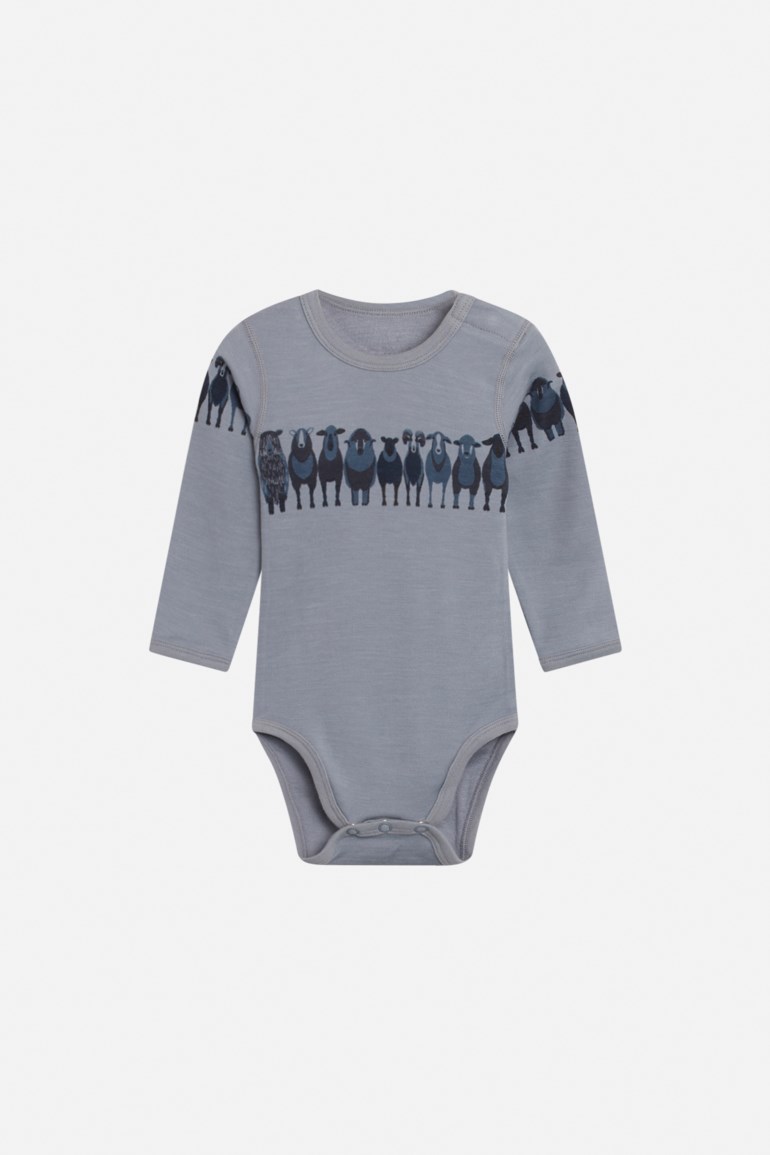 Baloo body ull/bambus Blå - undefined - 1