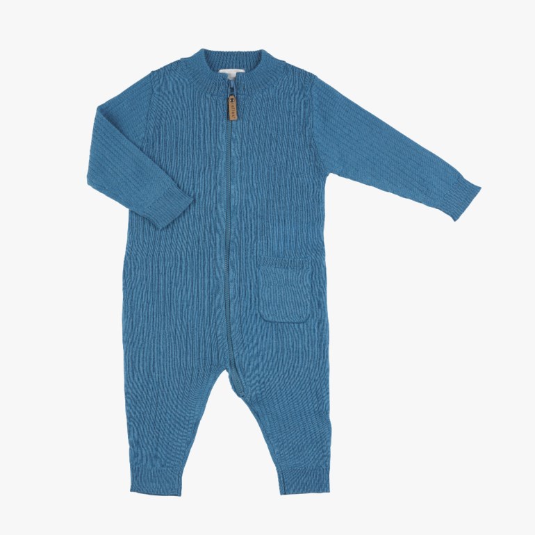 Lun strikket ulldress Blå - undefined - 1