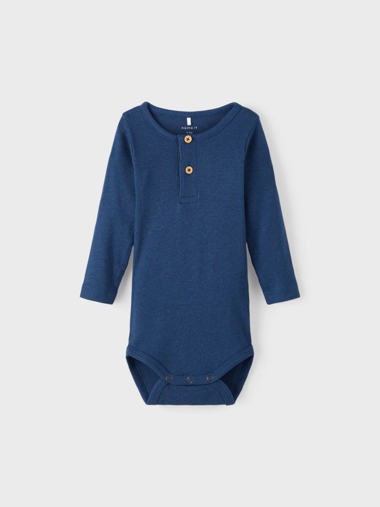 Basic langermet body Blå - undefined - 1
