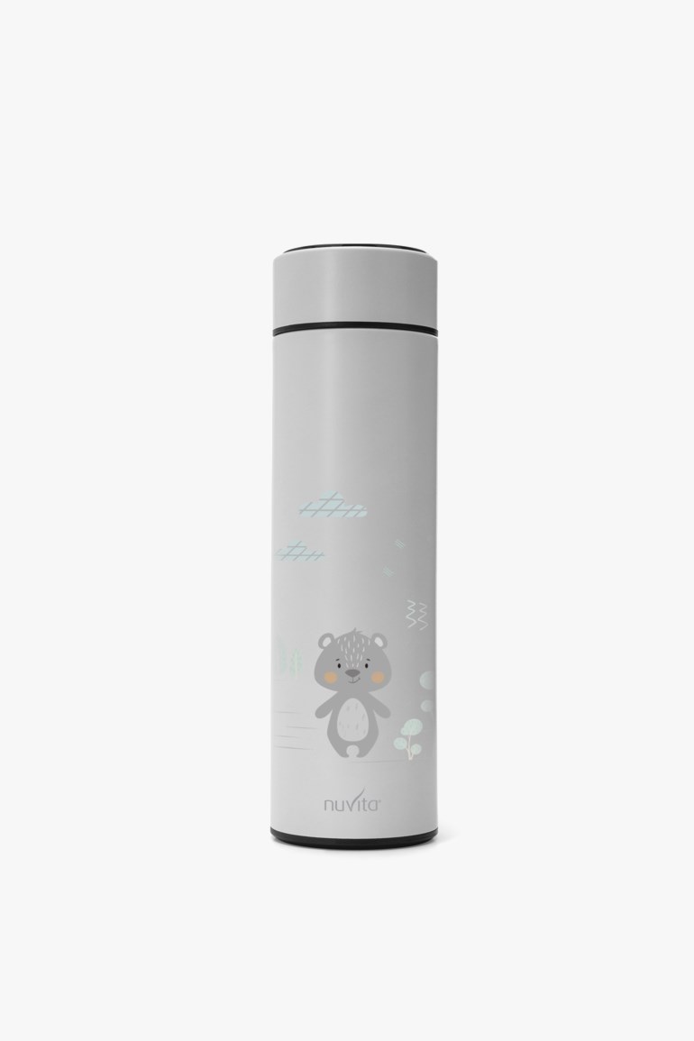 Termos med termometer 500 ml Grå - undefined - 1