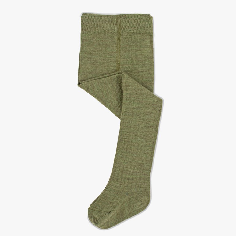 Ullstrømpebukse, oliven Grønn - 11020188-oliven-62-68cm - 1