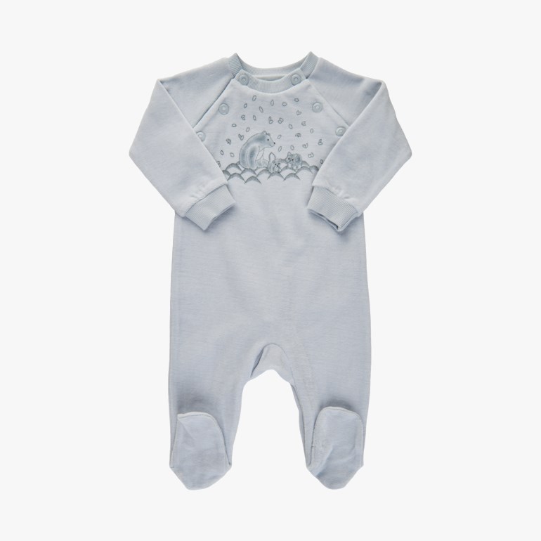 Velur heldress Blå - undefined - 1