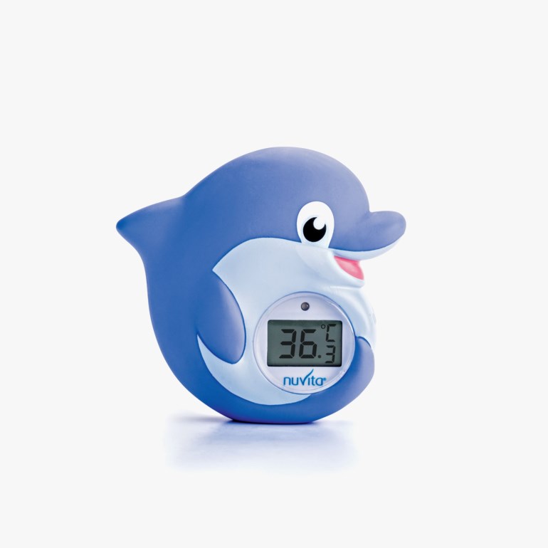 Bade- og soveromstermometer 1006/1007, blue, dolphin Blå - undefined - 1