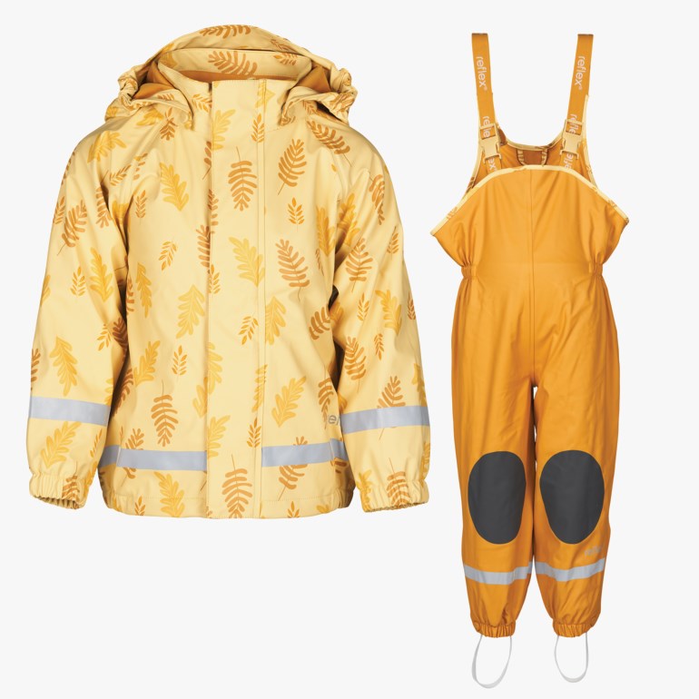 Kongsfjord regntøy med fleecefôr Gul - undefined - 1