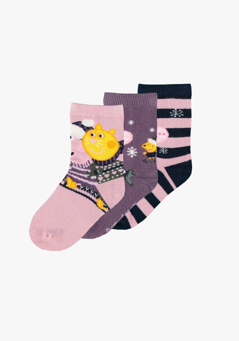 Peppa Gris 3pk sokker, darksapphire Blå - undefined - 1