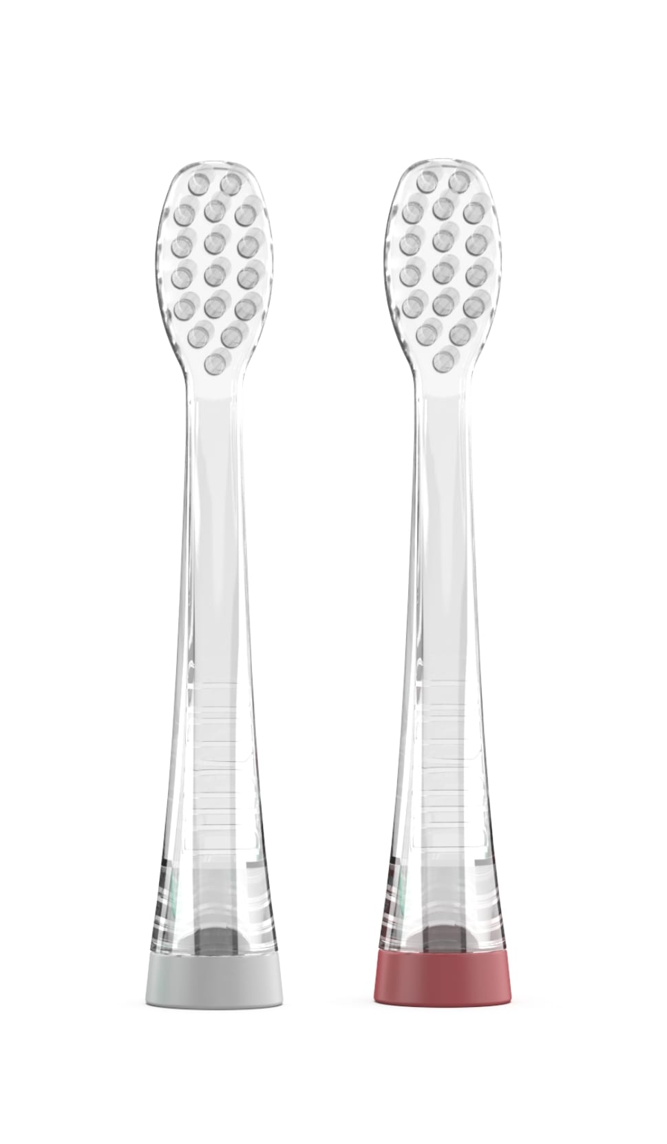 Tannbørstehode 2 pk, transparent