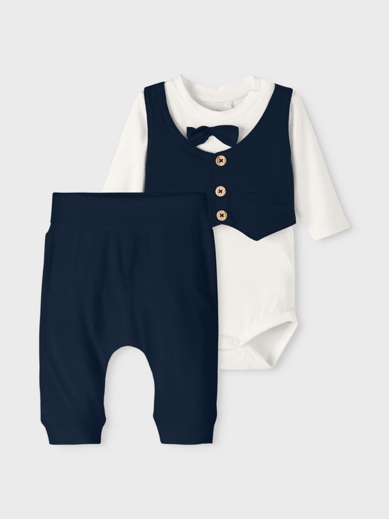 Herluf langermet body sett Blå - undefined - 1