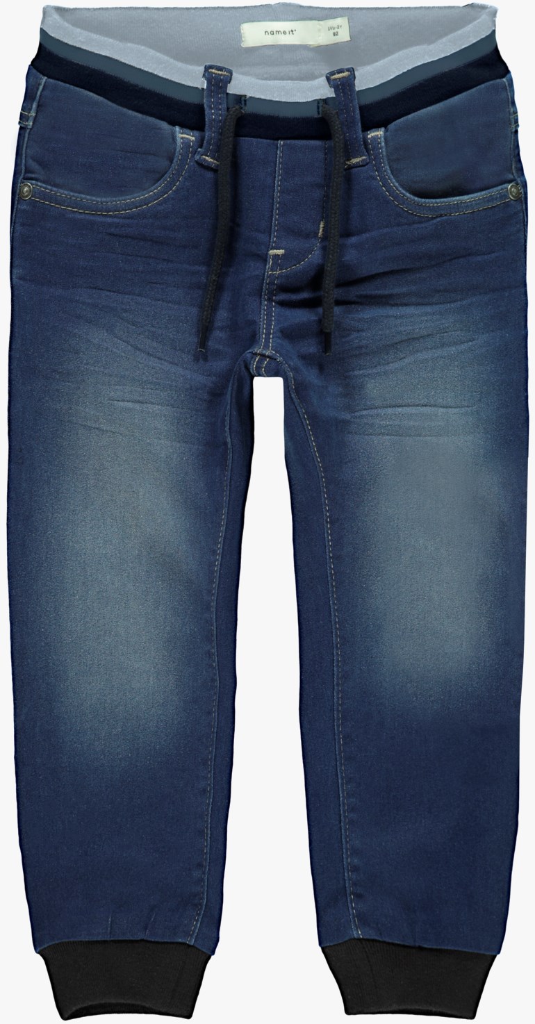 Tumle denim bukse, mediumbluedenim Blå - undefined - 1