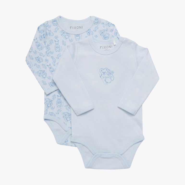 Langermet 2pk body Blå - undefined - 1