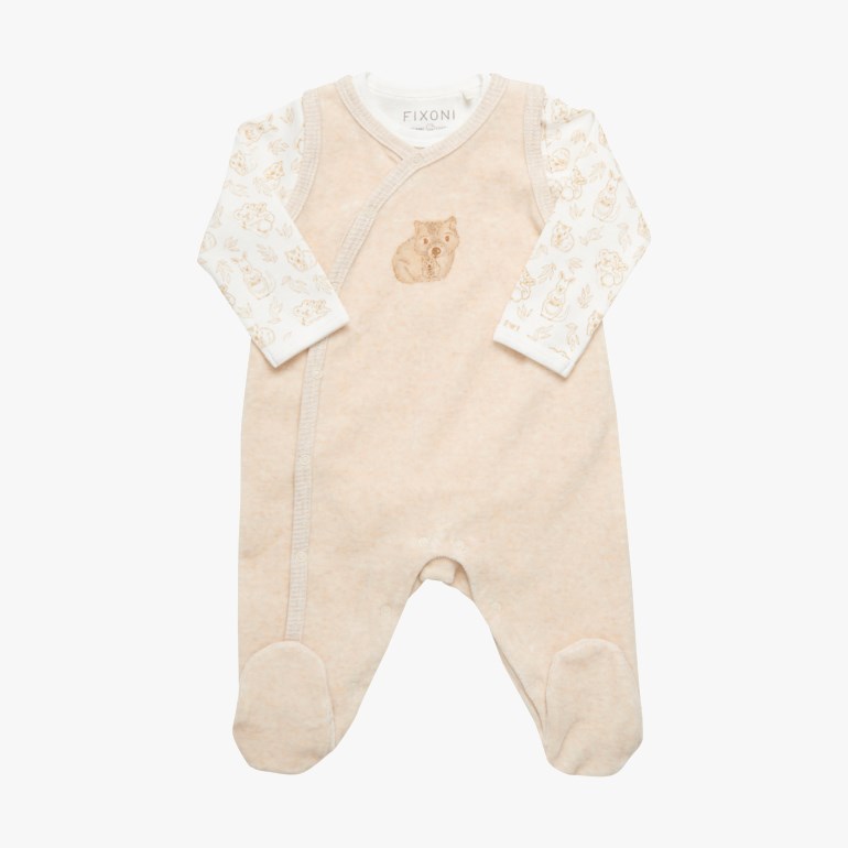 Sparkebukse m/body Beige - undefined - 1