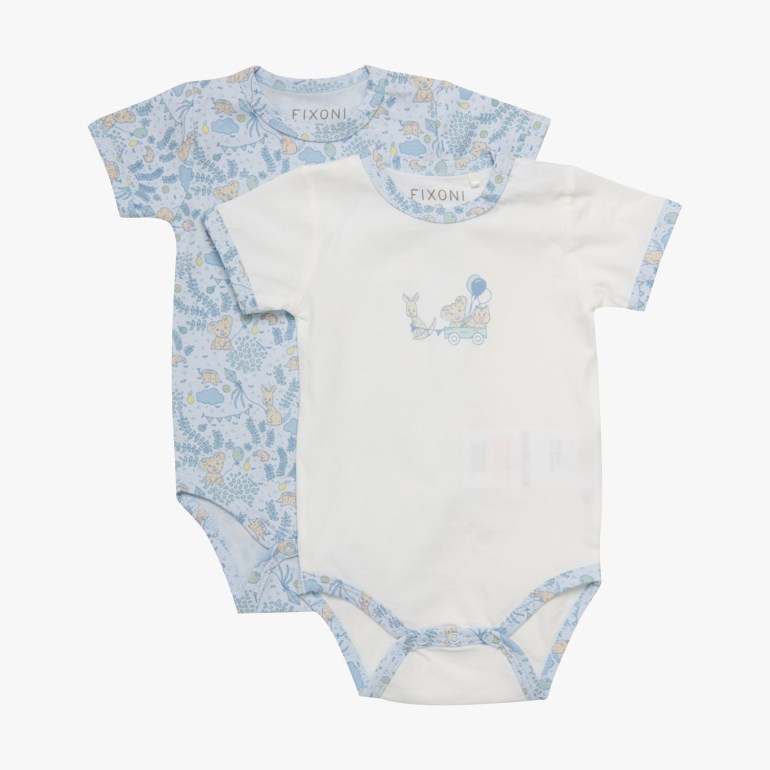 2pk kortermet body Blå - undefined - 1