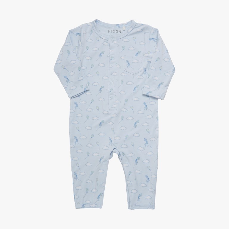 Langermet bambusdress Blå - undefined - 1