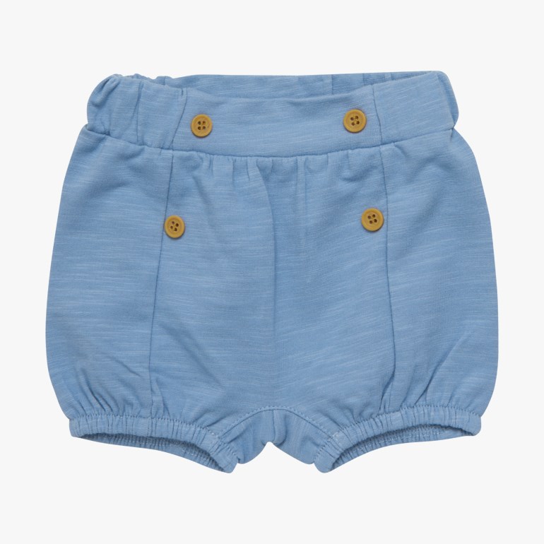 Shorts med knapper, blue Blå - undefined - 1