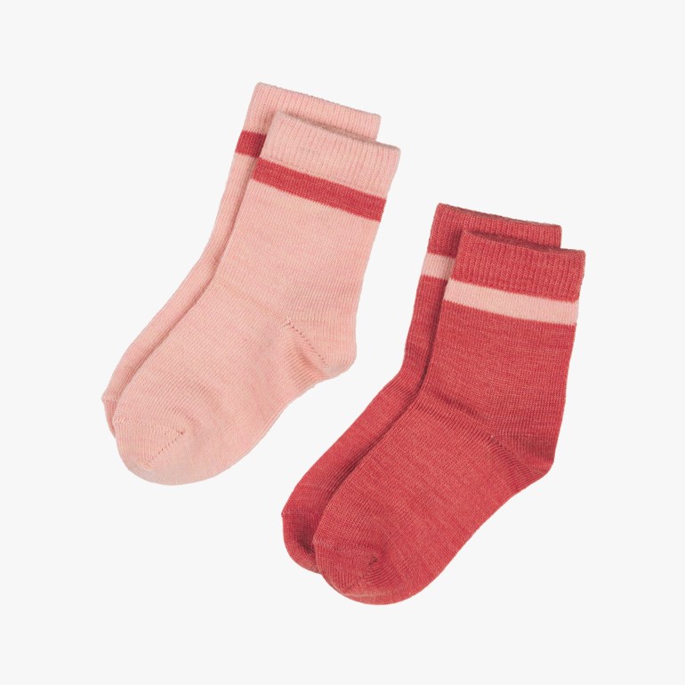 Eventyrskogen 2pk ullsokk Rosa - undefined - 1