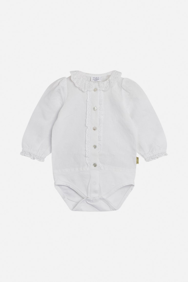 Birla langermet body Hvit - undefined - 1