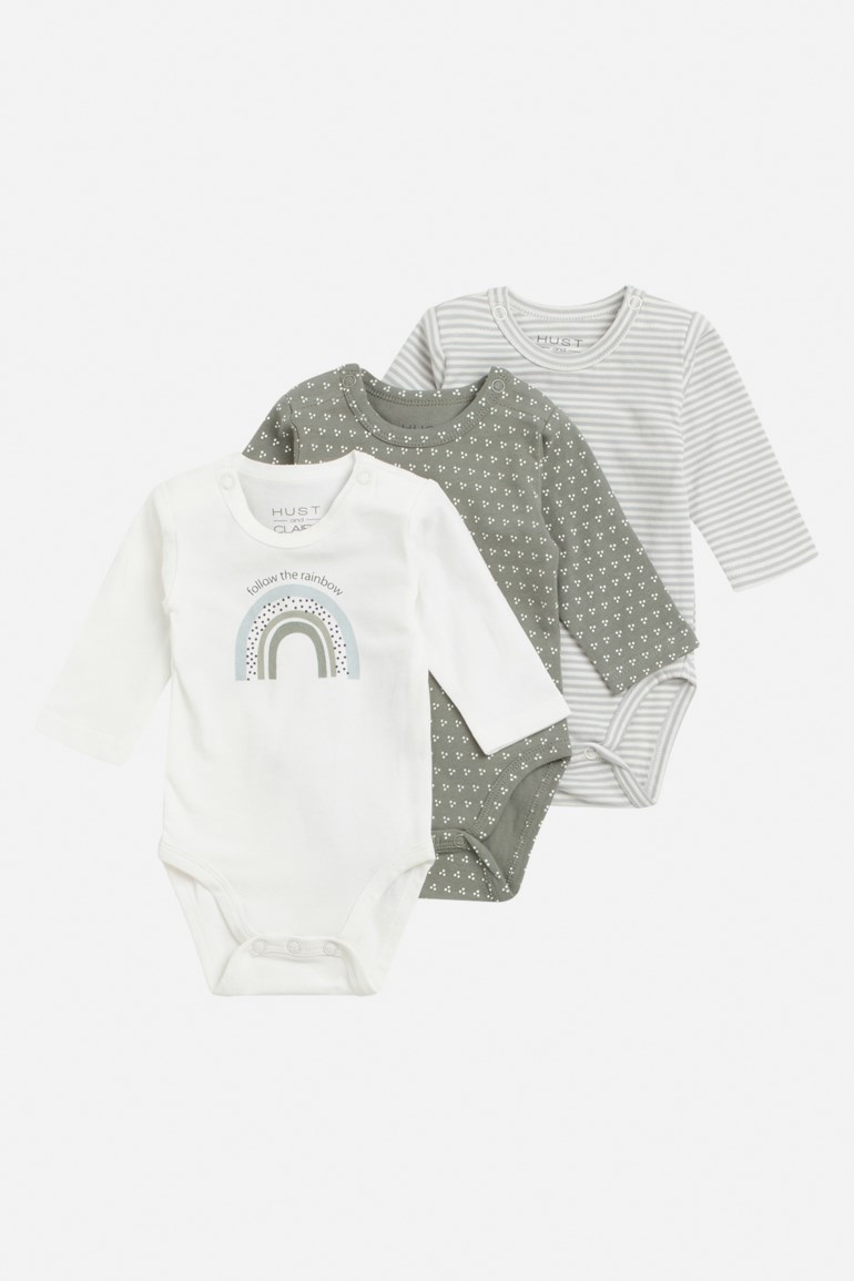 3pk langermet body Grønn - undefined - 1