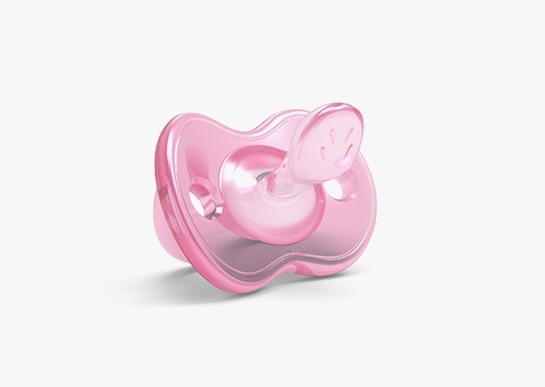 Orthosoft light silikonsmokk 2 pk Rosa - 11022353-PinkTransp-0mth - 1