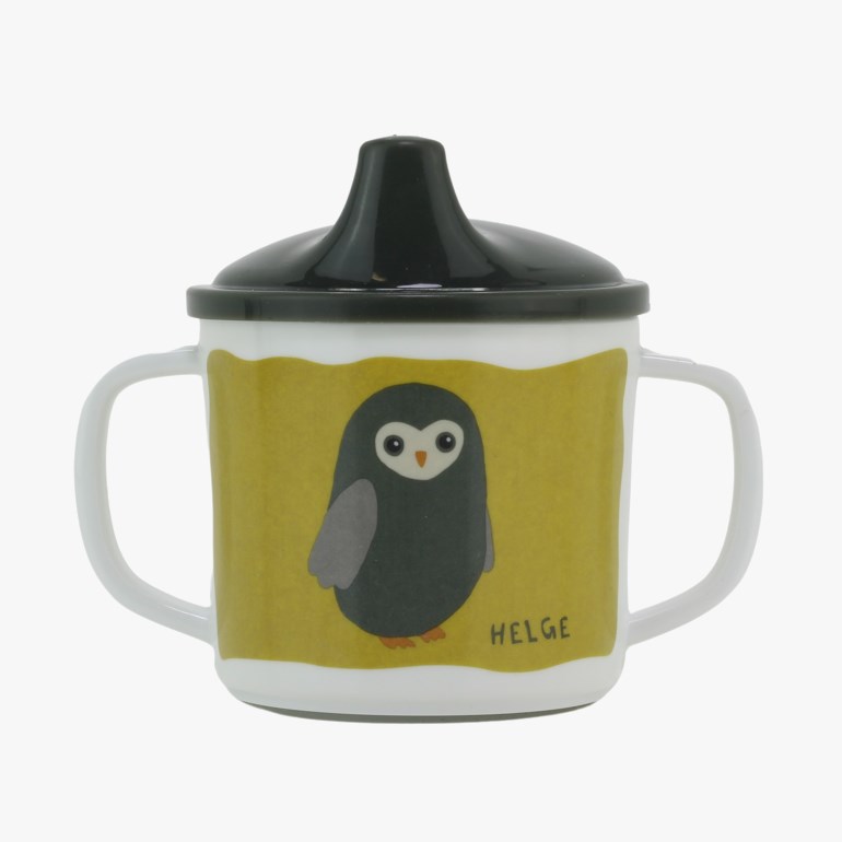 Baby Owls kopp med håndtak Multiple - 11022389-grey-yell-6mth - 1