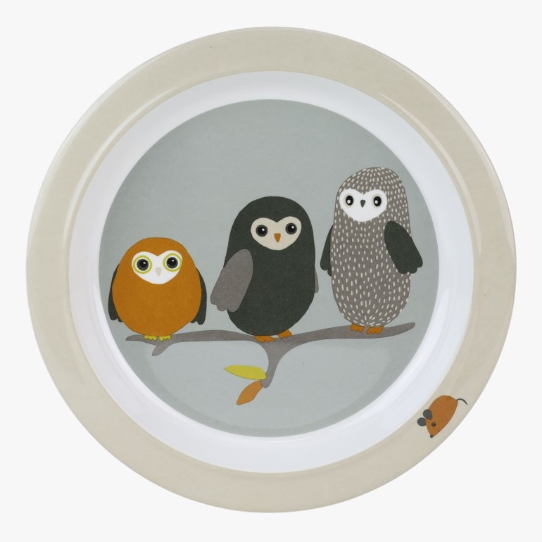 Baby Owls tallerken med kant, multiple Multiple - 11022390-multiple-6mth - 1