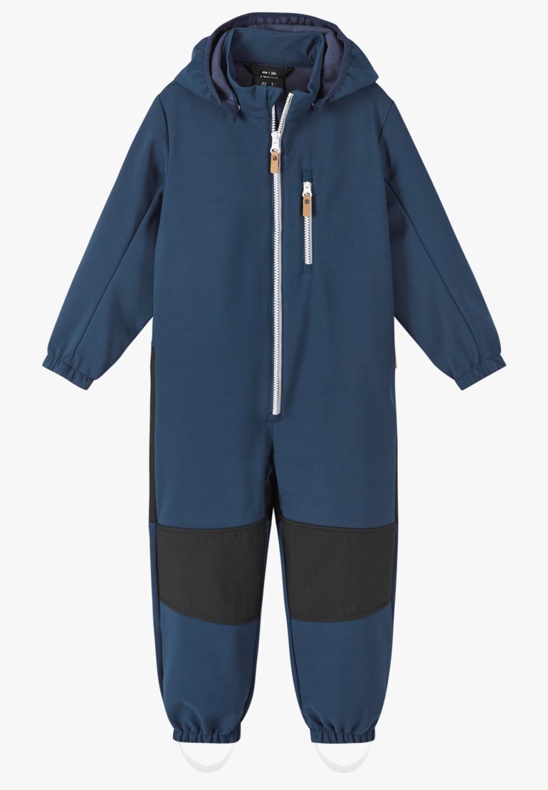 Nurmes softshell dress, navy Marine - 11024283-Navy-110cm - 1