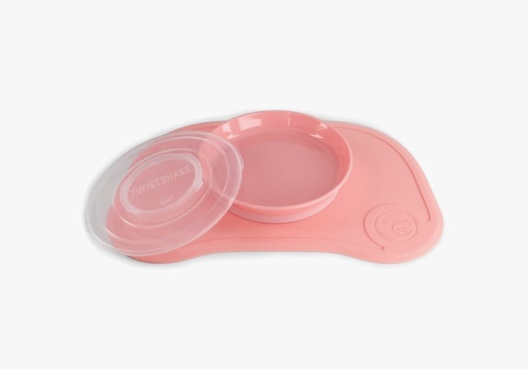 Click mat mini spisebrikke og tallerken, pastelpink Rosa - undefined - 1