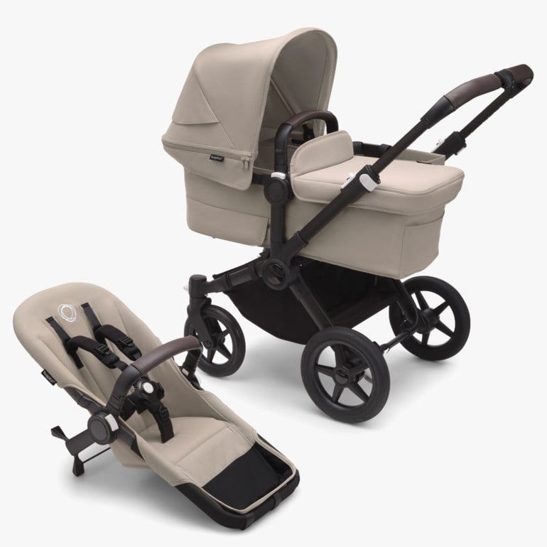 Bugaboo Donkey 5 mono komplett Brun - 11024705-DeserTaupe-4wheel - 1