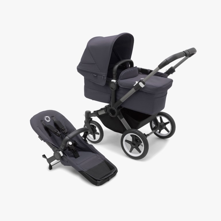 Bugaboo Donkey 5 mono komplett Blå - 11024705-GraBlue-4wheel - 1