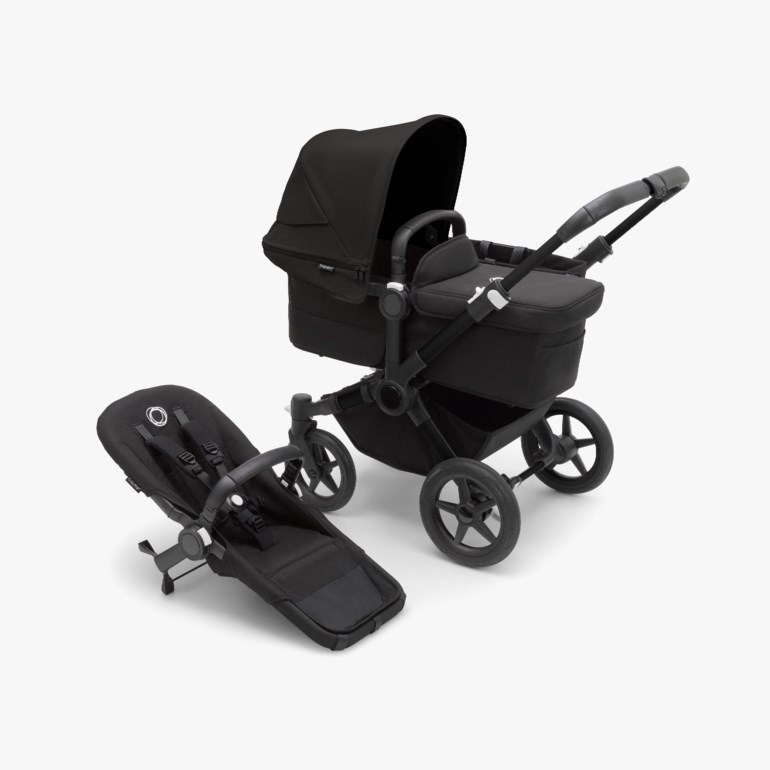 Bugaboo Donkey 5 mono komplett Sort - 11024705-Black-4wheel - 1