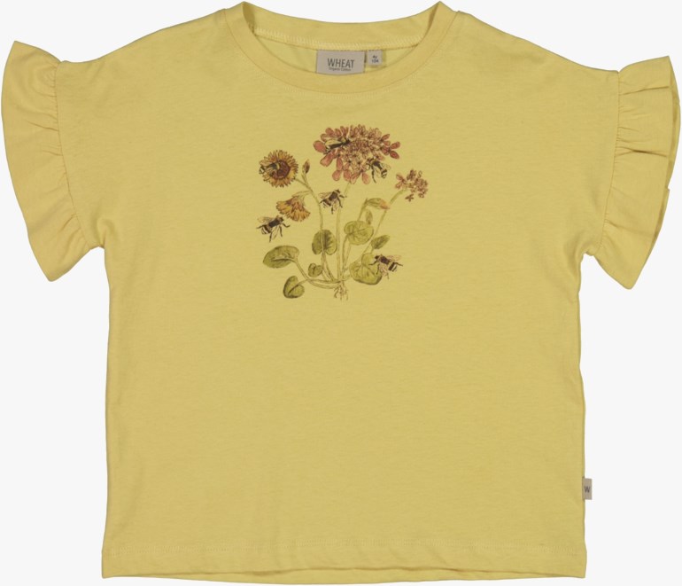 T-skjorte med blomster, moonstone Gul - undefined - 1