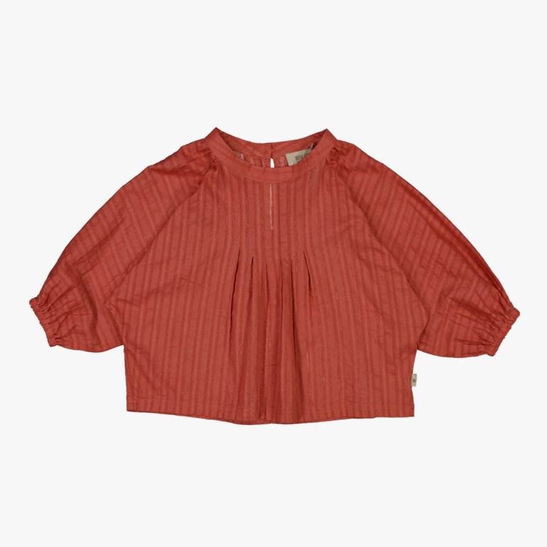 Flora bluse, darkterracotta Rød - undefined - 1