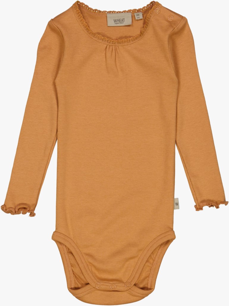 Body med blonder Brun - undefined - 1