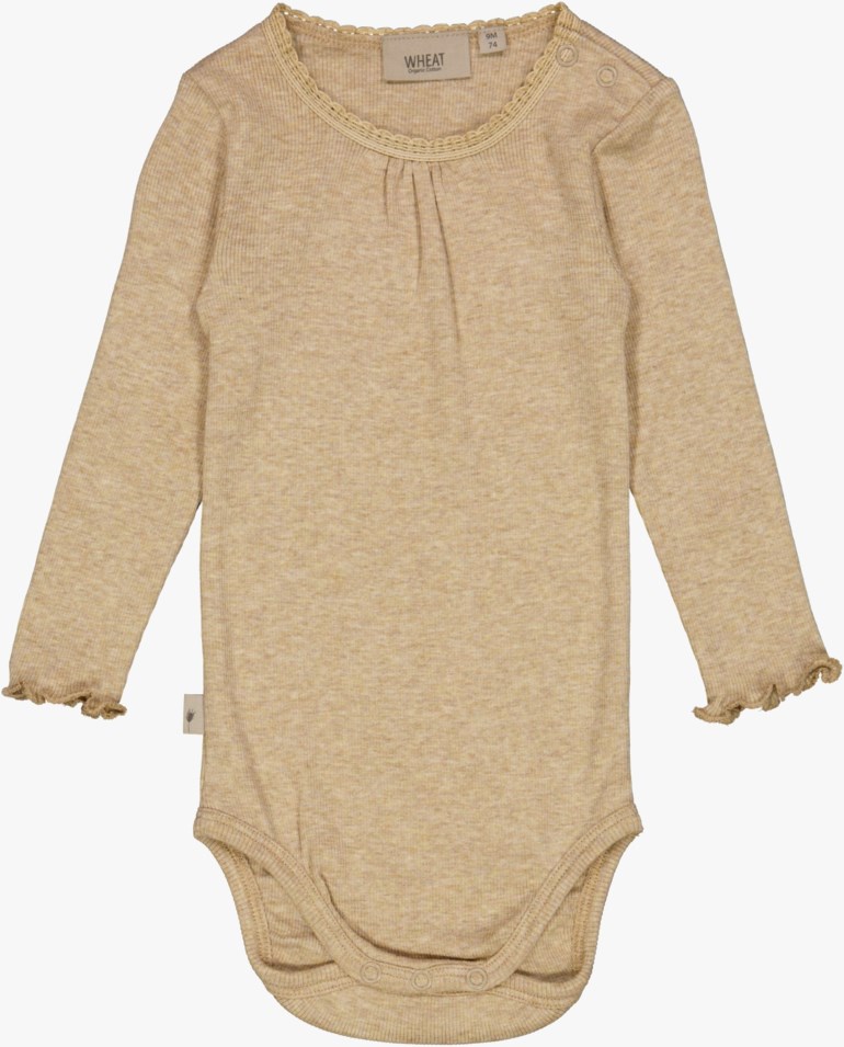 Body med blonder Brun - undefined - 1