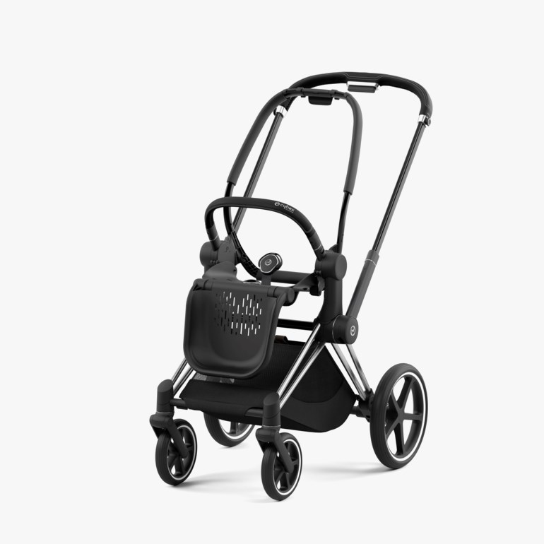 Cybex Priam Platinum – understell til barnevogn Sort - 11024915-chromeblk-4wheel - 1
