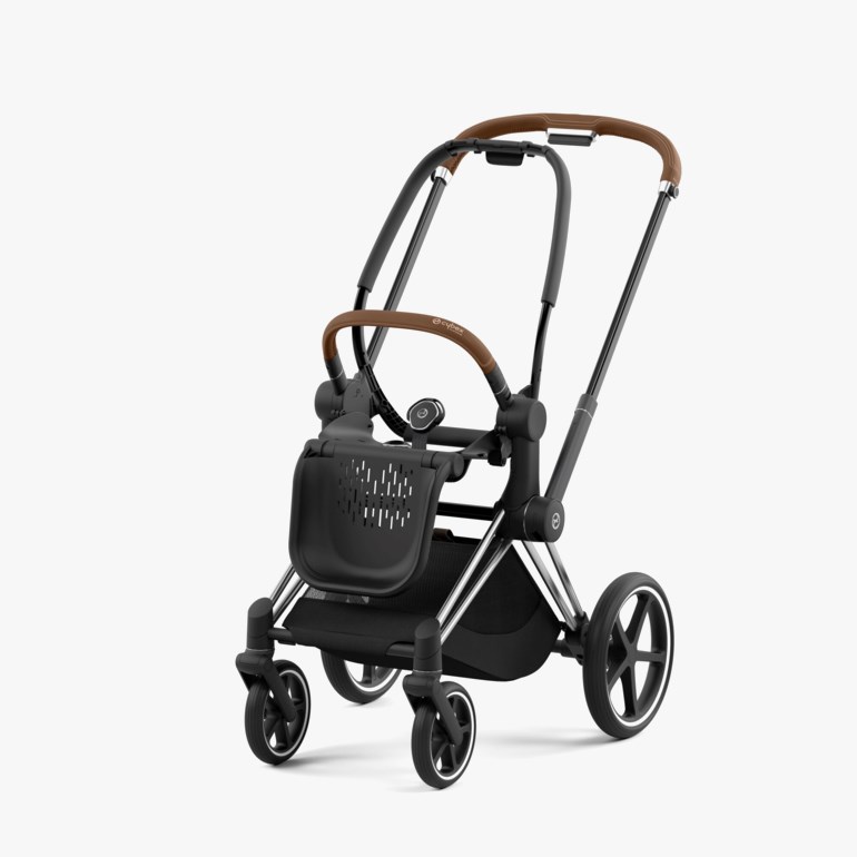 Cybex Priam Platinum – understell til barnevogn Brun - 11024915-ChromeBrow-4wheel - 1