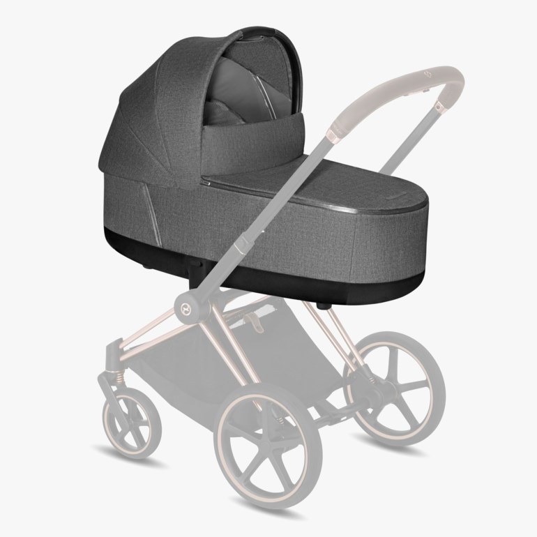 Cybex Lux Carrycot Plus – Premium vognbag til PRIAM Grå - 11024947-manhattan-0-6mth - 1