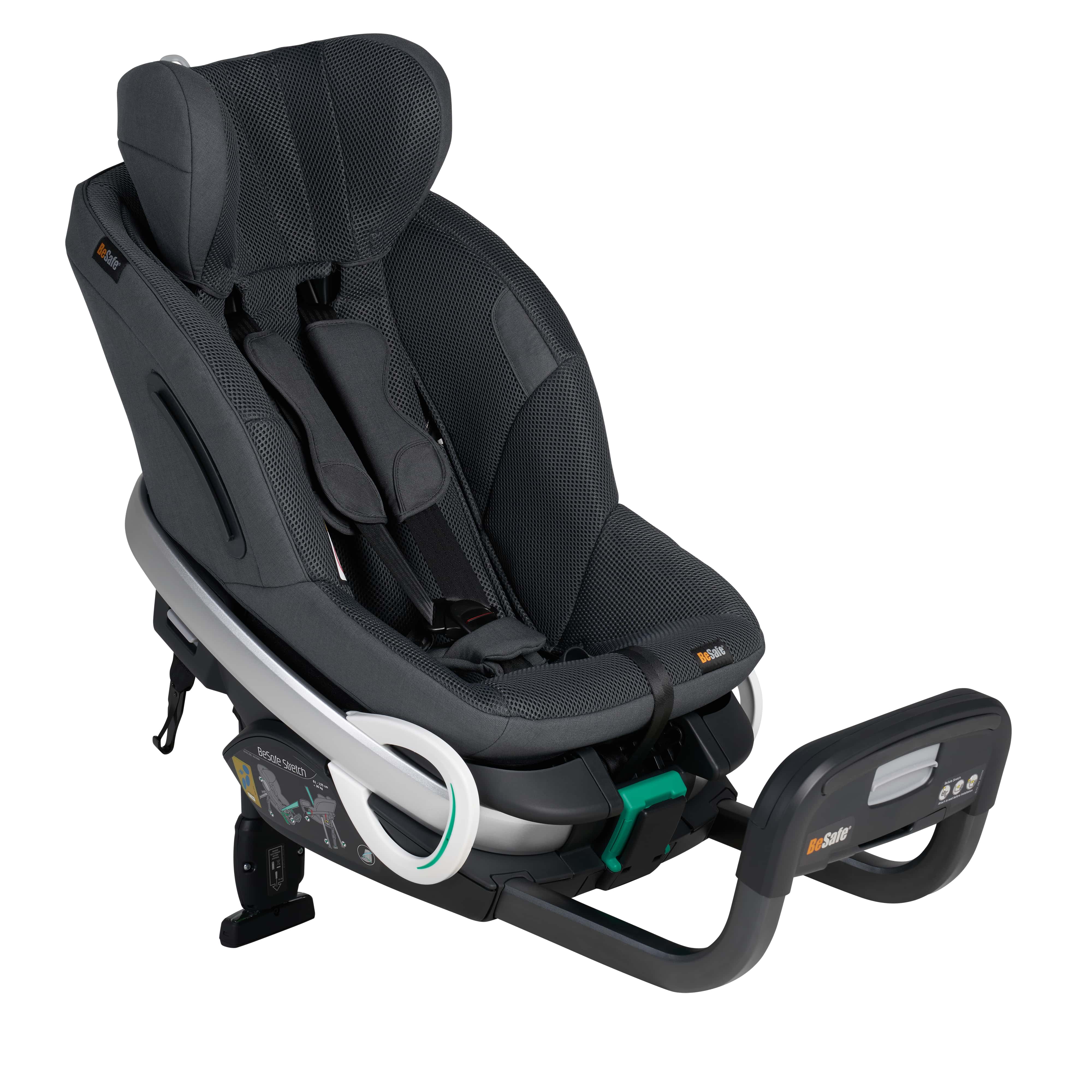 Stretch bilstol, anthracitemesh, std
