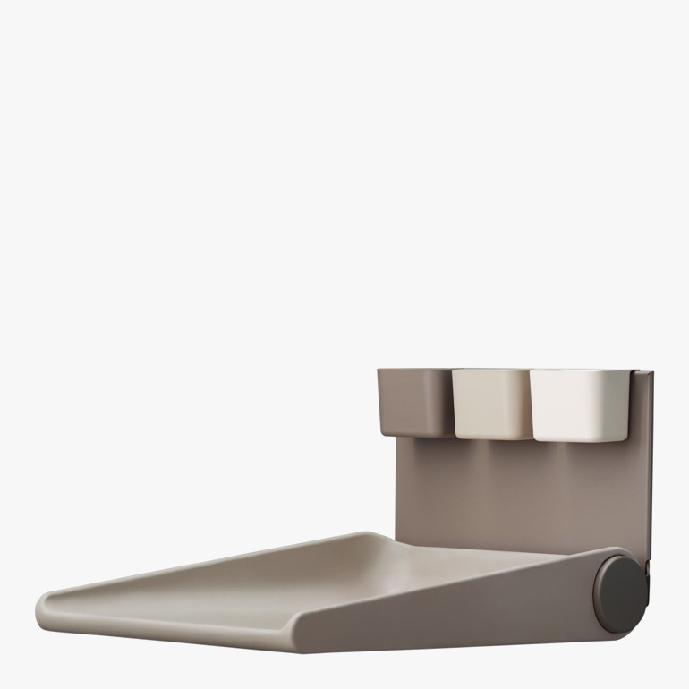 Wally vegghengt stellebord, cappuccino Beige - 11025157-Capuccino-onesize - 1