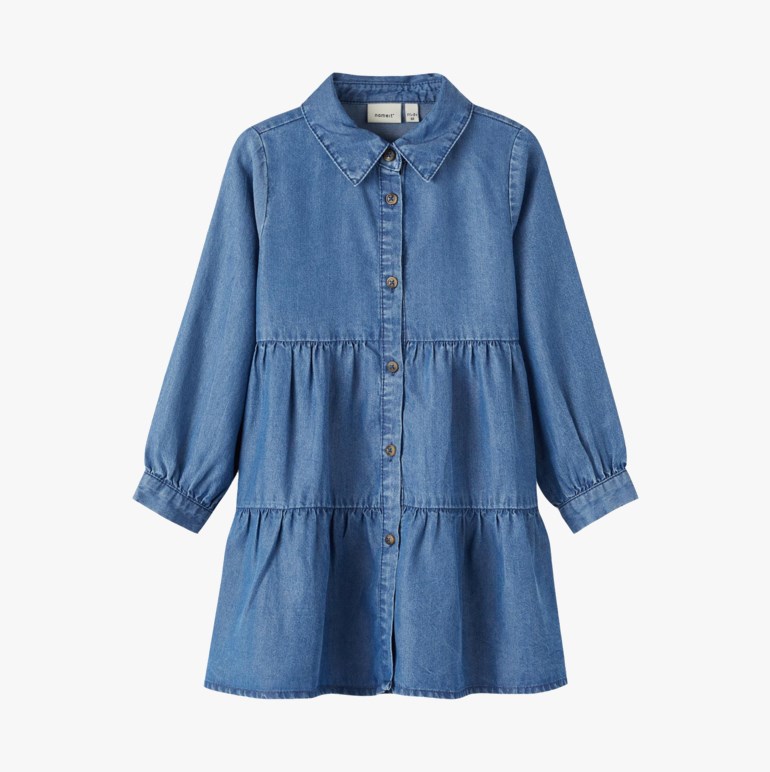 Oteetee denimkjole Blå - undefined - 1